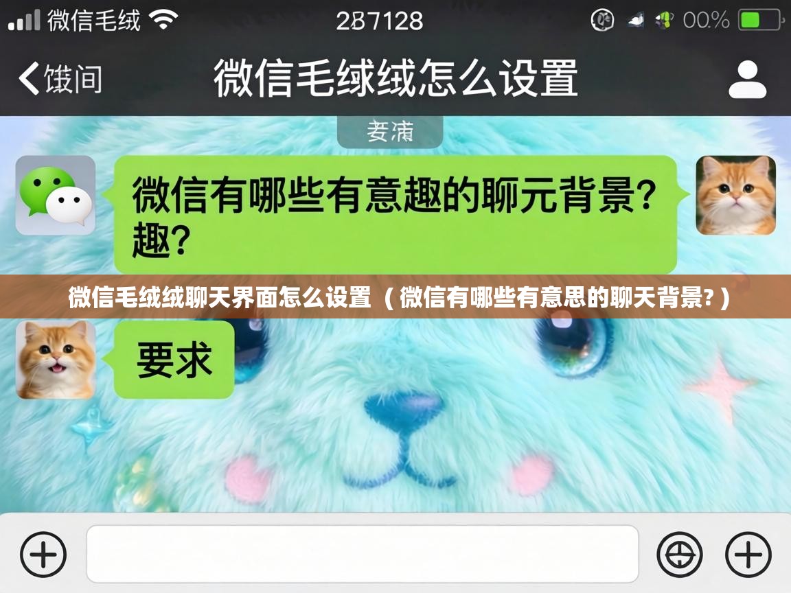  微信毛绒绒聊天界面怎么设置  ( 微信有哪些有意思的聊天背景? )