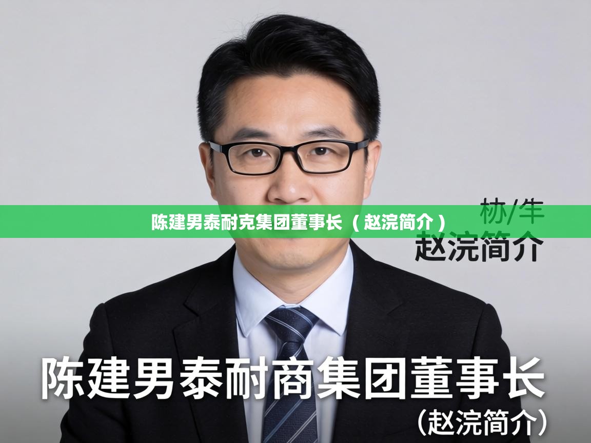  陈建男泰耐克集团董事长  ( 赵浣简介 )