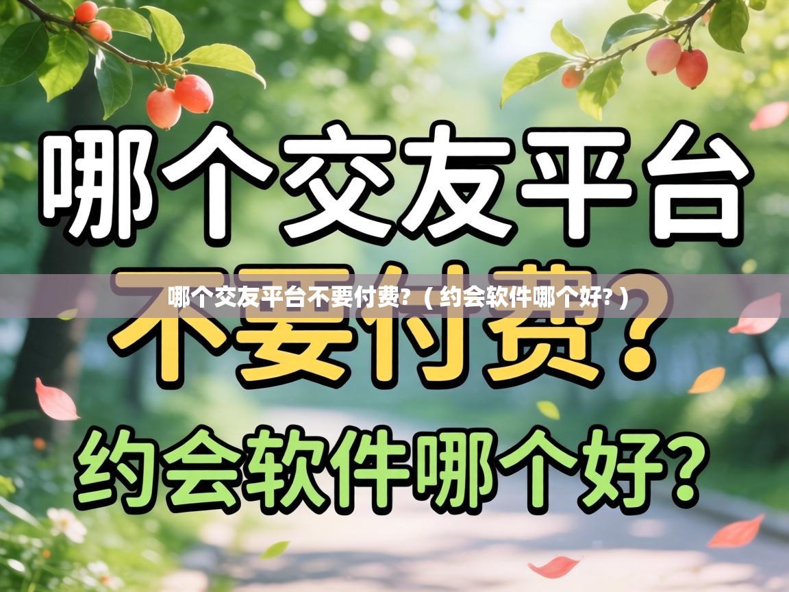  哪个交友平台不要付费?  ( 约会软件哪个好? )