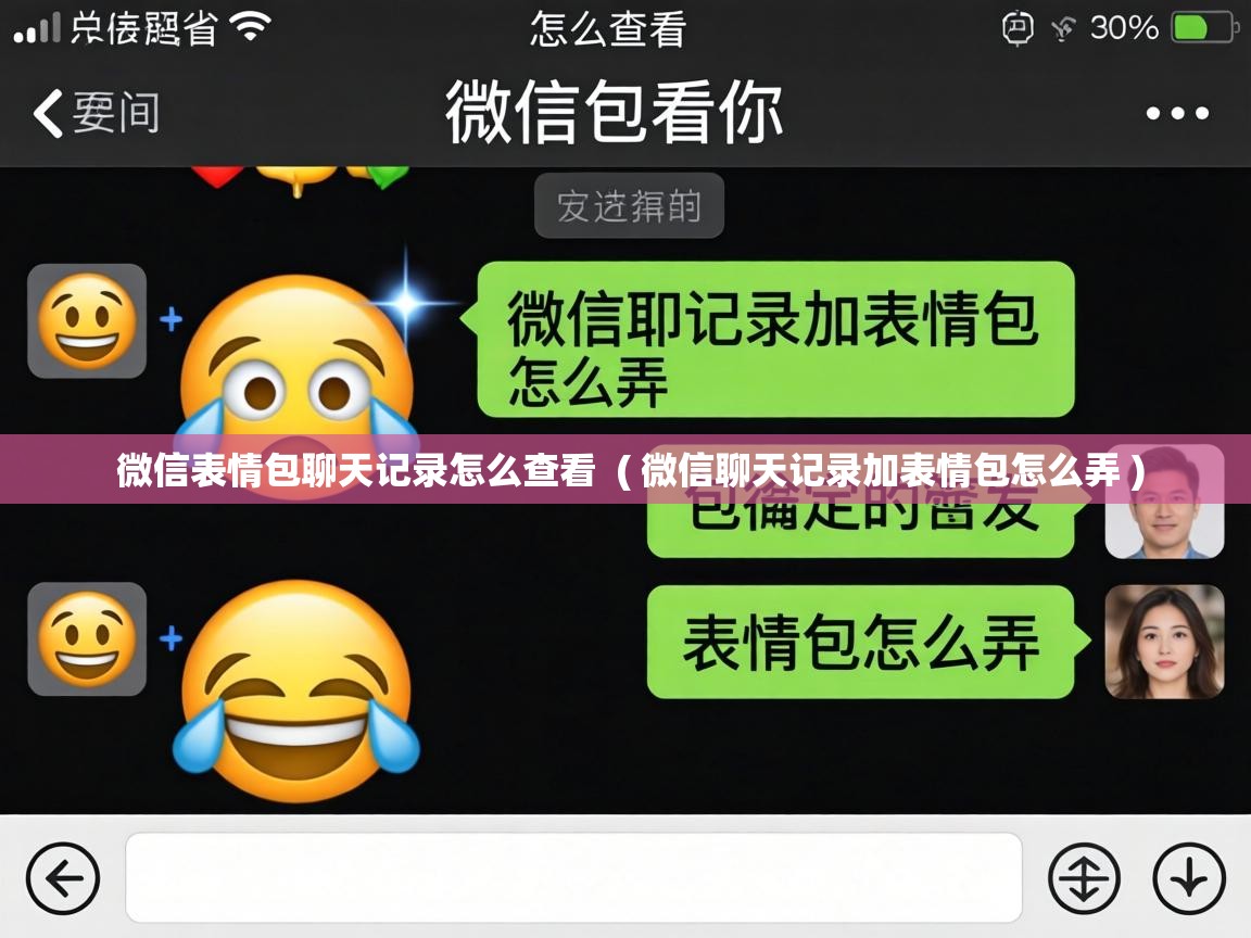  微信表情包聊天记录怎么查看  ( 微信聊天记录加表情包怎么弄 )