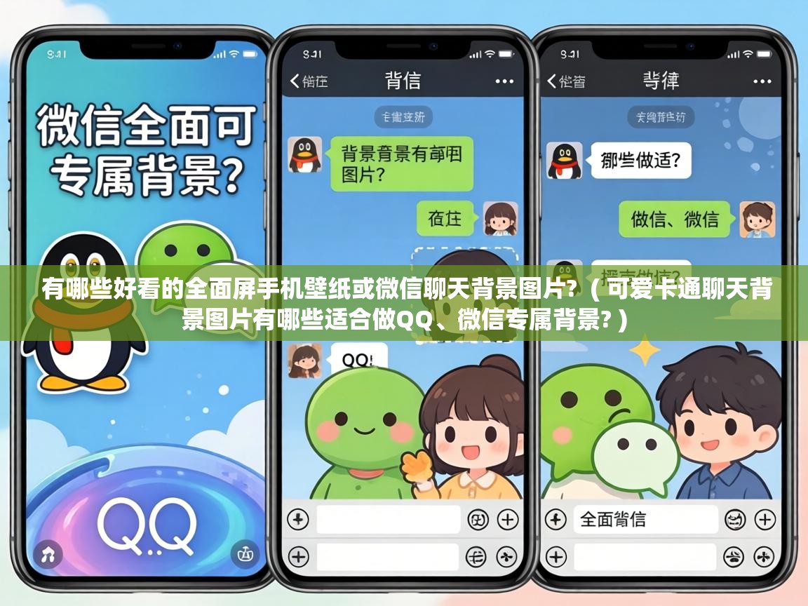 有哪些好看的全面屏手机壁纸或微信聊天背景图片?  ( 可爱卡通聊天背景图片有哪些适合做QQ、微信专属背景? )