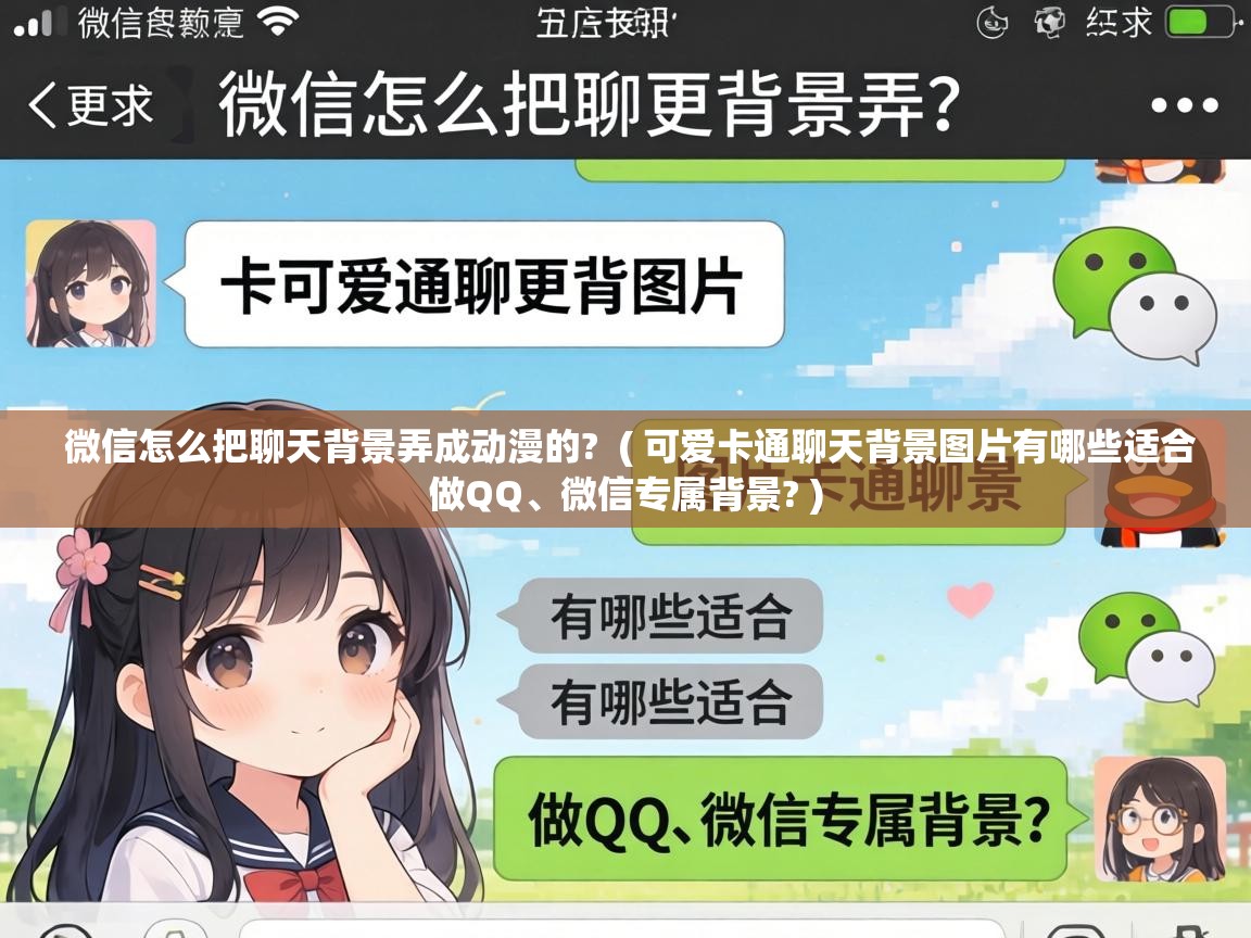  微信怎么把聊天背景弄成动漫的?  ( 可爱卡通聊天背景图片有哪些适合做QQ、微信专属背景? )
