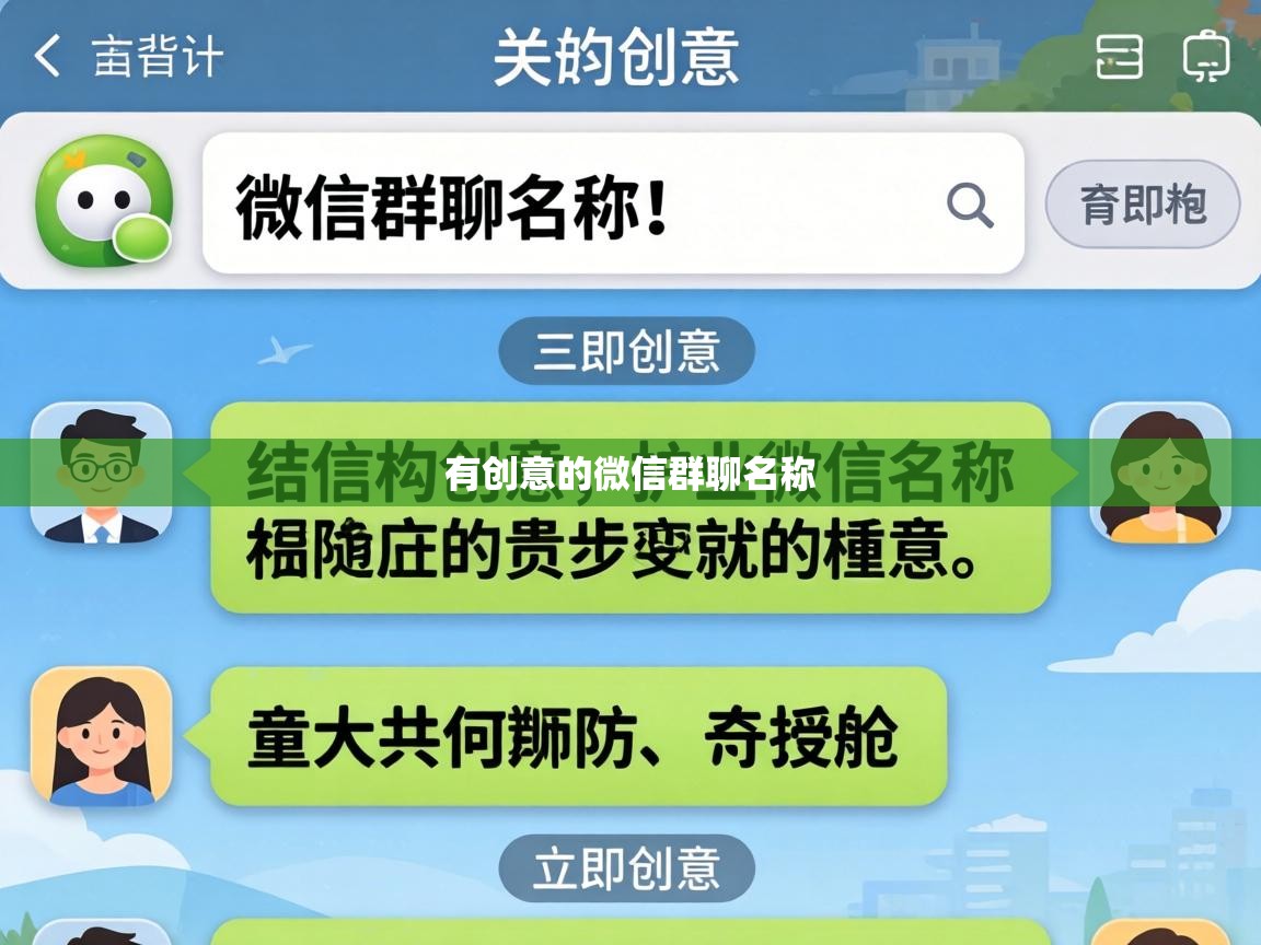  有创意的微信群聊名称 