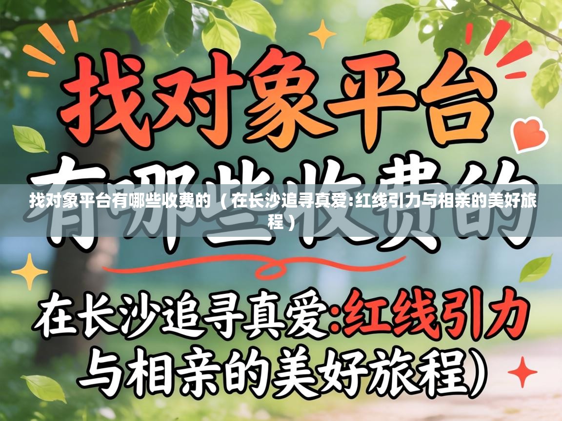  找对象平台有哪些收费的  ( 在长沙追寻真爱:红线引力与相亲的美好旅程 )