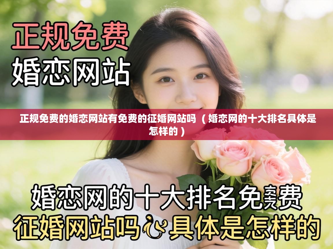  正规免费的婚恋网站有免费的征婚网站吗  ( 婚恋网的十大排名具体是怎样的 )