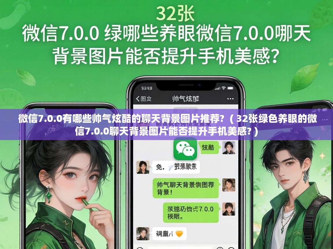  微信7.0.0有哪些帅气炫酷的聊天背景图片推荐?  ( 32张绿色养眼的微信7.0.0聊天背景图片能否提升手机美感? )