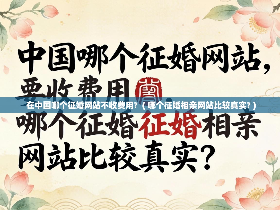  在中国哪个征婚网站不收费用?  ( 哪个征婚相亲网站比较真实? )