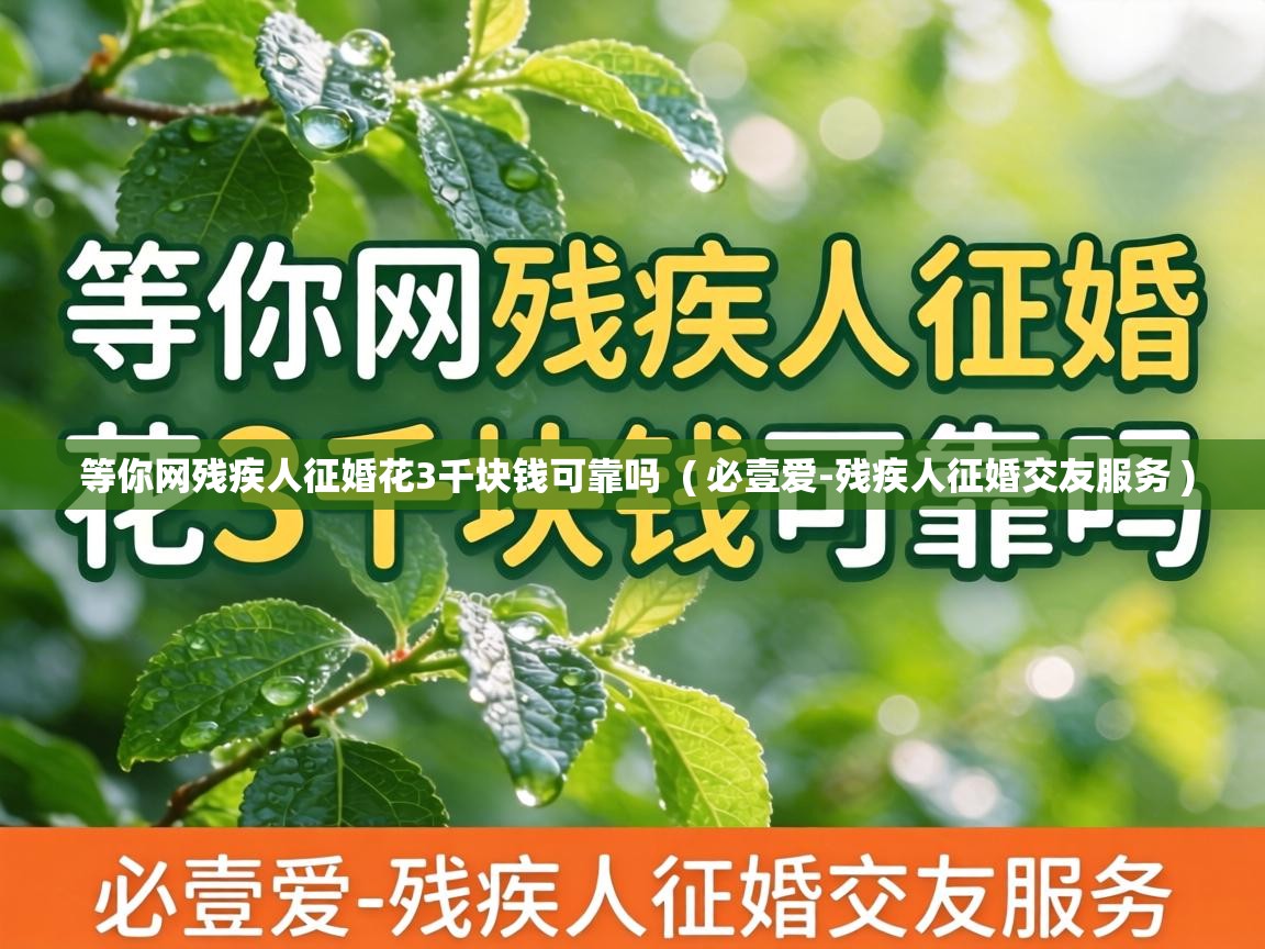  等你网残疾人征婚花3千块钱可靠吗  ( 必壹爱-残疾人征婚交友服务 )