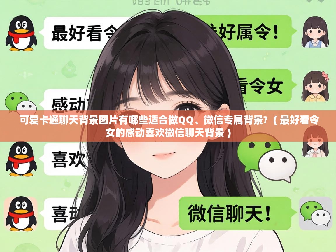  可爱卡通聊天背景图片有哪些适合做QQ、微信专属背景?  ( 最好看令女的感动喜欢微信聊天背景 )