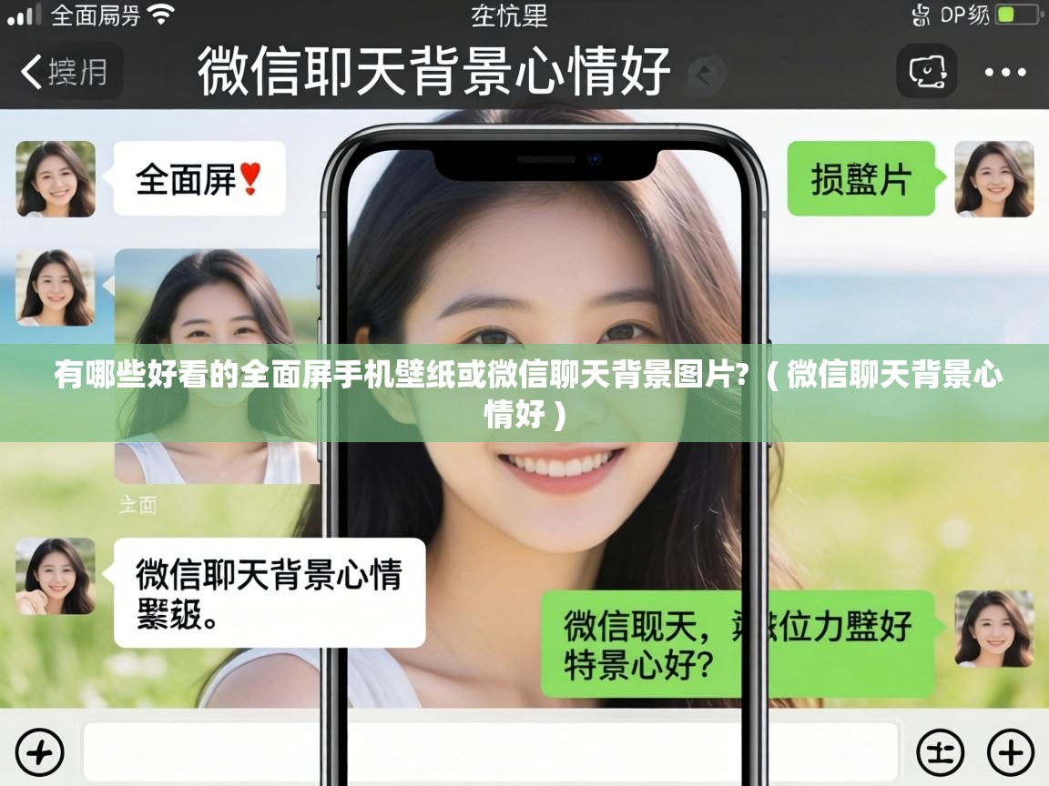  有哪些好看的全面屏手机壁纸或微信聊天背景图片?  ( 微信聊天背景心情好 )