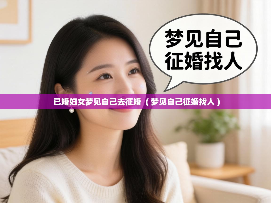  已婚妇女梦见自己去征婚  ( 梦见自己征婚找人 )