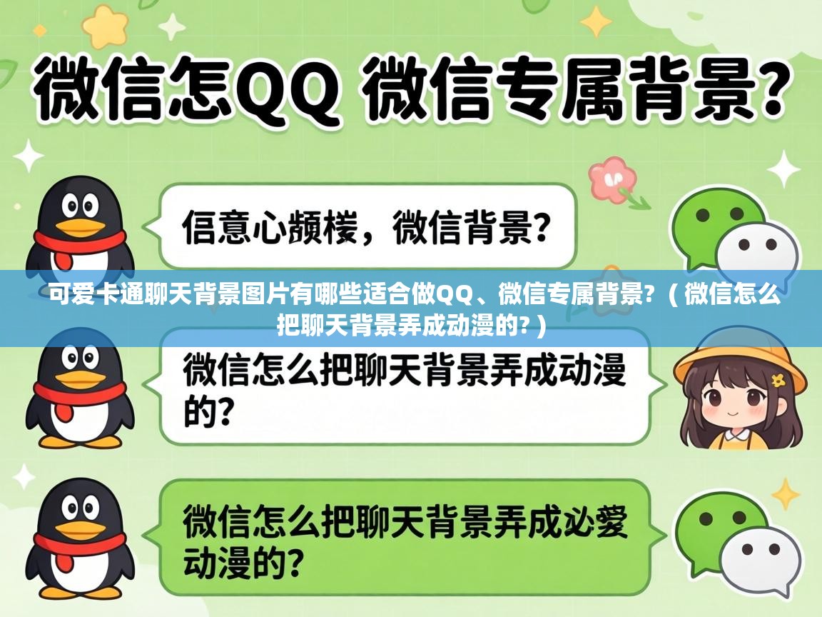  可爱卡通聊天背景图片有哪些适合做QQ、微信专属背景?  ( 微信怎么把聊天背景弄成动漫的? )