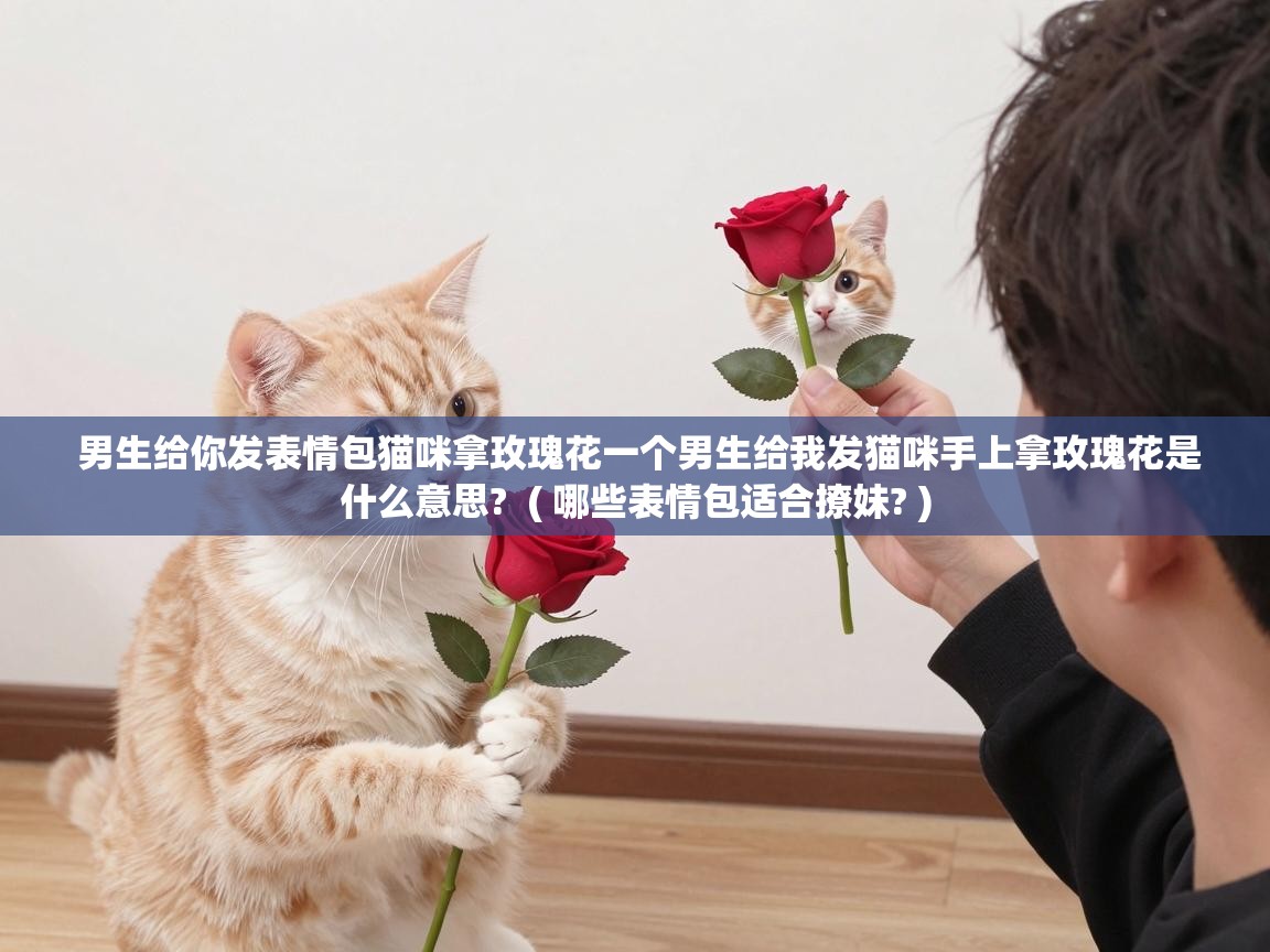  男生给你发表情包猫咪拿玫瑰花一个男生给我发猫咪手上拿玫瑰花是什么意思?  ( 哪些表情包适合撩妹? )