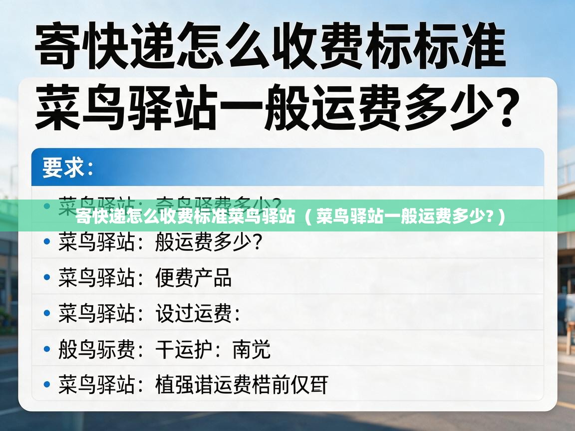  寄快递怎么收费标准菜鸟驿站  ( 菜鸟驿站一般运费多少? )